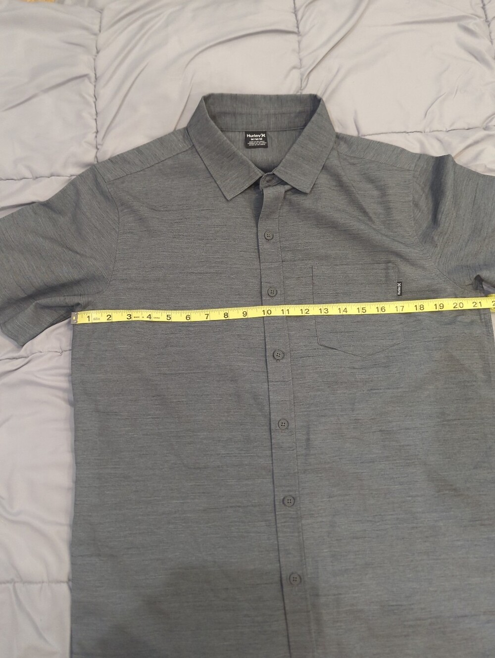Hurley Charcoal Gray Short-Sleeve Button-Down Shirt - Picture 10 of 12